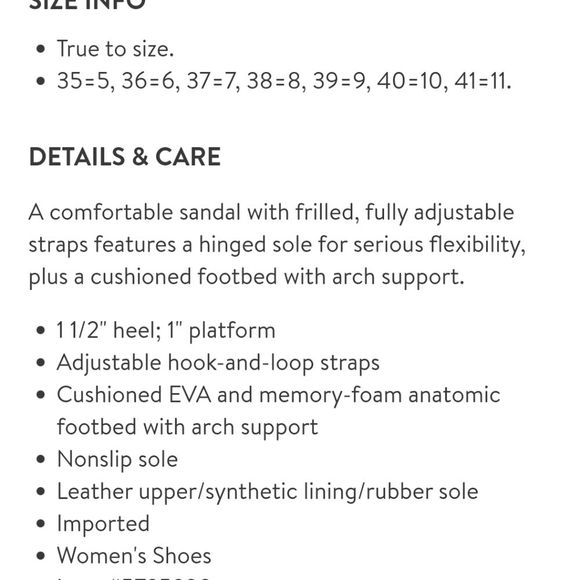 FIGS BY FIGUEROA Ruffle Sandal Adjustable Size 8 - Picture 14 of 16